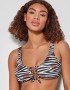 Gisela 2/30132T, Bikini Top  Μαγιό  Διπλής Όψεως σε στυλ μπουστάκι με κορδόνια, ΜΑΥΡΟ